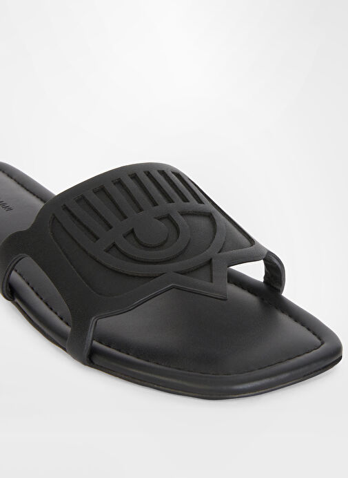 Chiara Ferragni Siyah Kadın Terlik CF3360_001 - Görsel 4