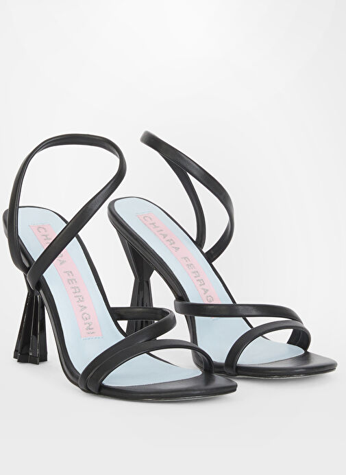 Chiara Ferragni Siyah Kadın Topuklu Ayakkabı CF3341_001 - Görsel 3