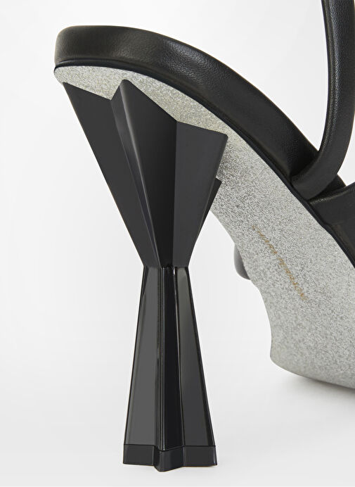 Chiara Ferragni Siyah Kadın Topuklu Ayakkabı CF3341_001 - Görsel 5