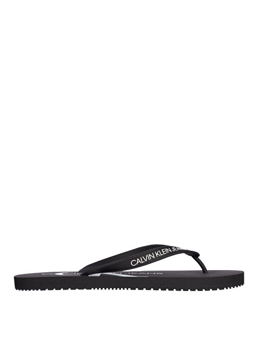 Calvin Klein Siyah-Beyaz Erkek Plaj Terliği BEACH SANDAL MONOGRAM TPU - Görsel 2