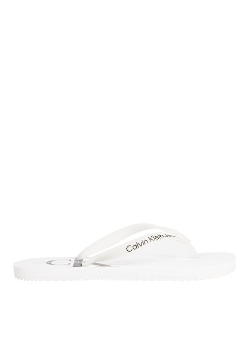 Calvin Klein Beyaz Erkek Plaj Terliği BEACH SANDAL MONOGRAM TPU - Görsel 2