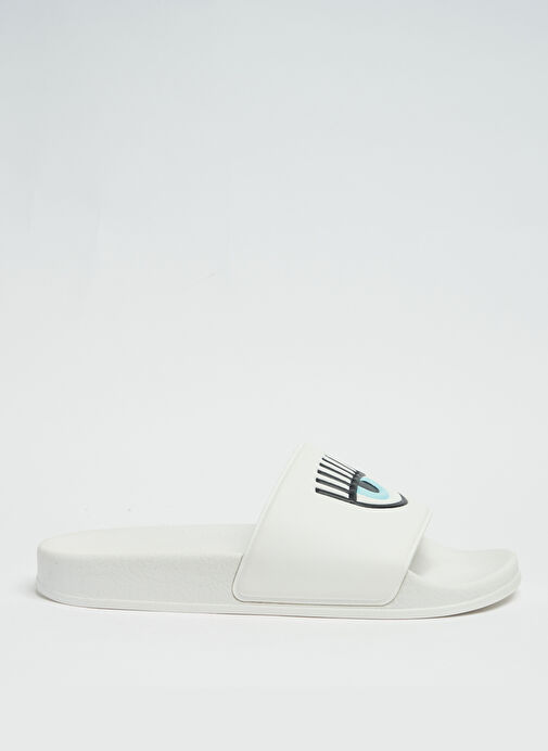 Chiara Ferragni Beyaz Kadın Plaj Terliği CF2955_009 - Görsel 2
