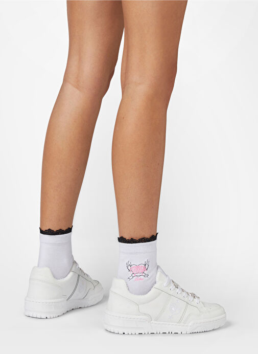 Chiara Ferragni Beyaz Kadın Deri Sneaker CF3302_009 - Görsel 6