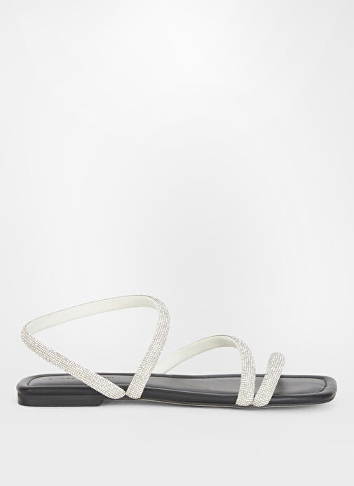 Chiara Ferragni Beyaz-Siyah Kadın Sandalet CF3355_001 - Görsel 2