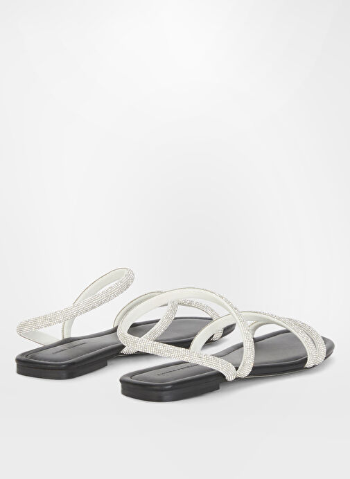 Chiara Ferragni Beyaz-Siyah Kadın Sandalet CF3355_001 - Görsel 5