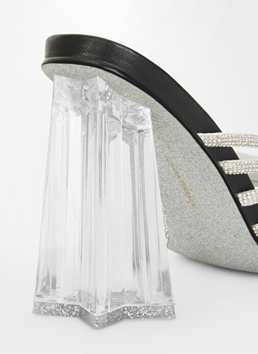 Chiara Ferragni Siyah-Şeffaf Kadın Topuklu Sandalet CF3330_001 - Görsel 5