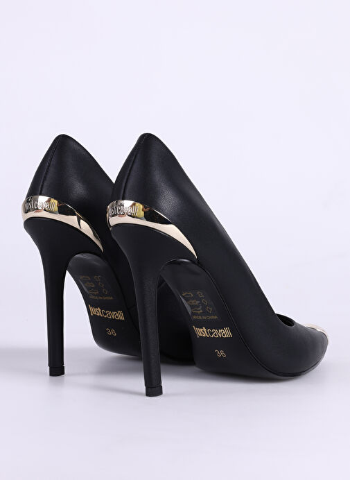 Just Cavalli Siyah Kadın deri Stiletto FONDO ALYSHA DIS. W2F SHOES - Görsel 4