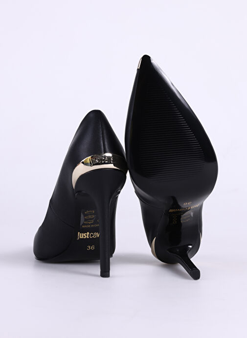 Just Cavalli Siyah Kadın deri Stiletto FONDO ALYSHA DIS. W2F SHOES - Görsel 5