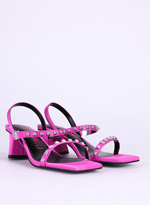 Just Cavalli Pembe Kadın Topuklu Sandalet FONDO CHANI W29C SHOES - Görsel 6