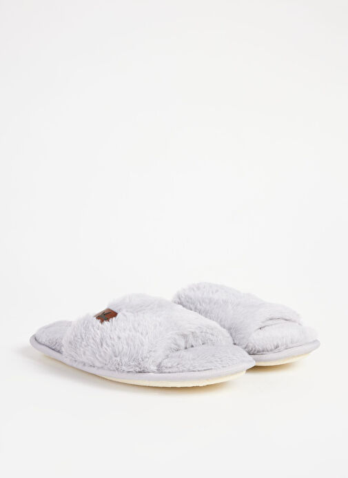 Fabrika Comfort Gri Kadın Ev Terliği ALDA - Görsel 3