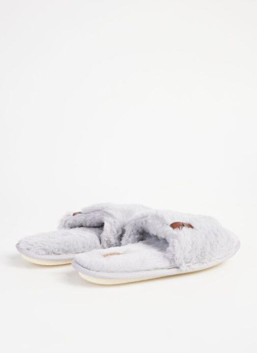 Fabrika Comfort Gri Kadın Ev Terliği ALDA - Görsel 4