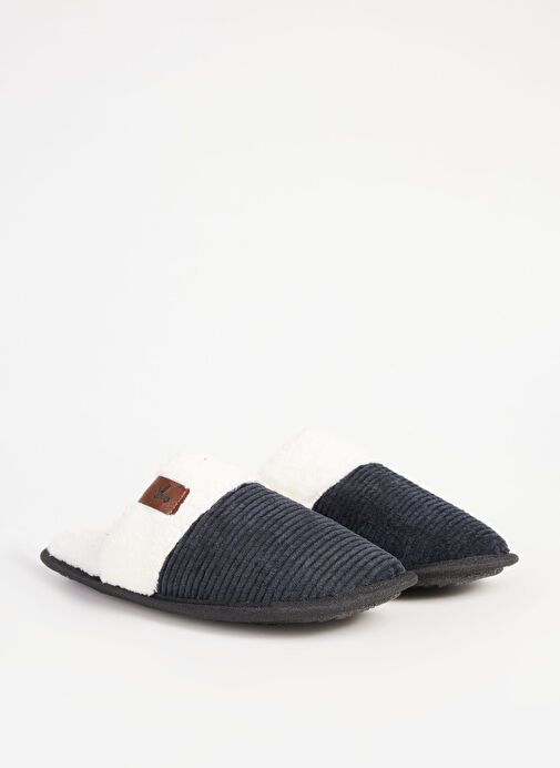 Fabrika Comfort Siyah-Beyaz Kadın Ev Terliği ALICA - Görsel 3