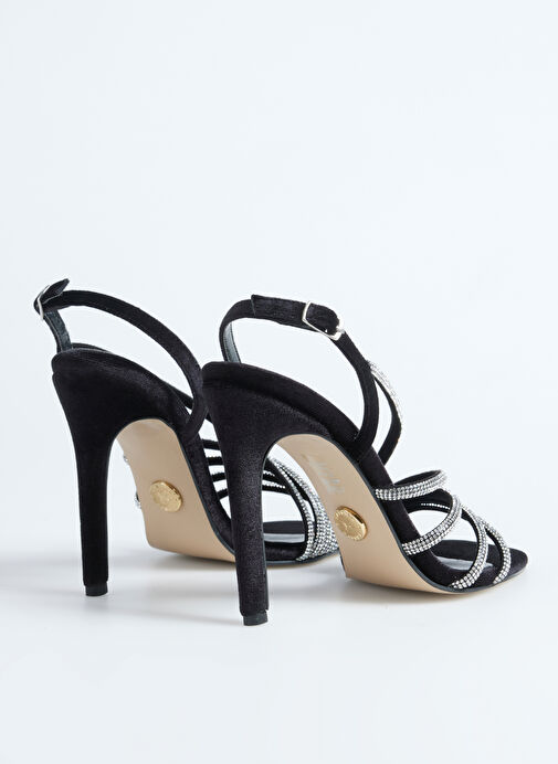 Fabrika Siyah Kadın Topuklu Ayakkabı FREDA - Görsel 4