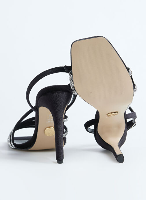 Fabrika Siyah Kadın Topuklu Ayakkabı FREDA - Görsel 5