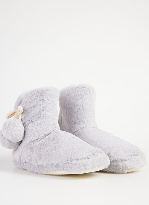 Fabrika Comfort Gri Kadın Panduf AJNA - Görsel 6