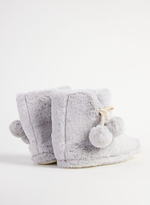 Fabrika Comfort Gri Kadın Panduf AJNA - Görsel 4