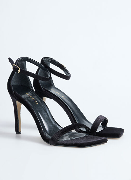 Fabrika Siyah Kadın Topuklu Ayakkabı ERIKA - Görsel 3