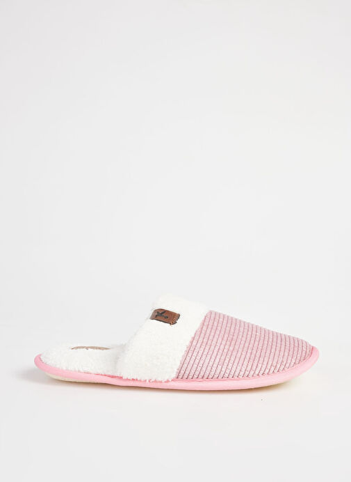 Fabrika Comfort Pembe-Beyaz Kadın Ev Terliği ALICA - Görsel 2