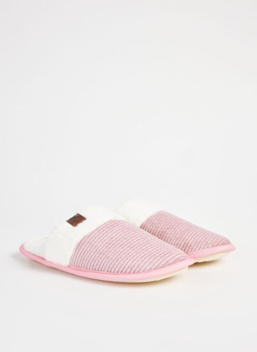 Fabrika Comfort Pembe-Beyaz Kadın Ev Terliği ALICA - Görsel 3