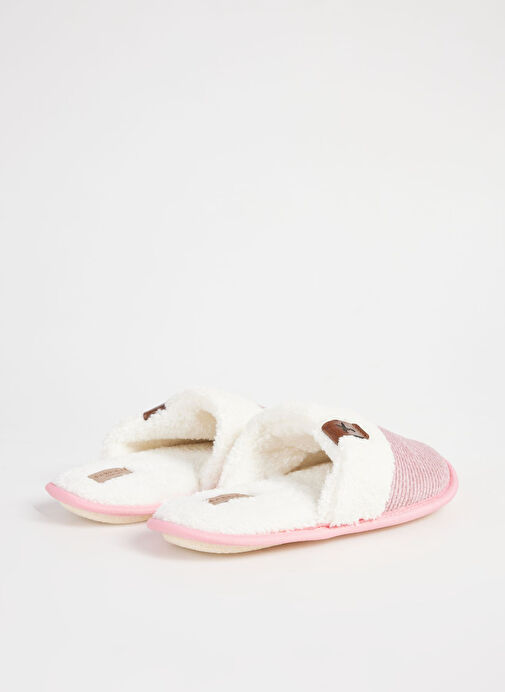 Fabrika Comfort Pembe-Beyaz Kadın Ev Terliği ALICA - Görsel 5