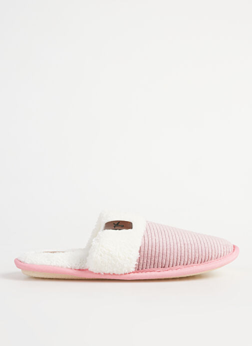 Fabrika Comfort Pembe-Beyaz Kadın Ev Terliği ALICA - Görsel 6