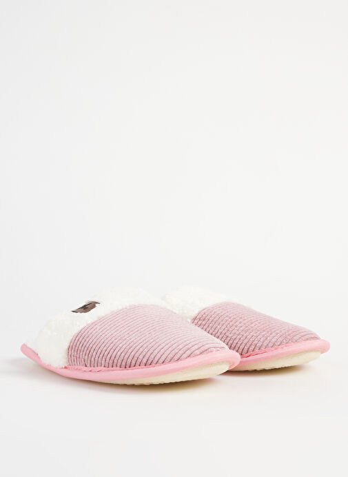 Fabrika Comfort Pembe-Beyaz Kadın Ev Terliği ALICA - Görsel 7