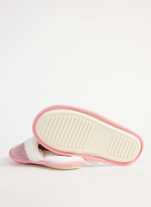 Fabrika Comfort Pembe-Beyaz Kadın Ev Terliği ALICA - Görsel 9