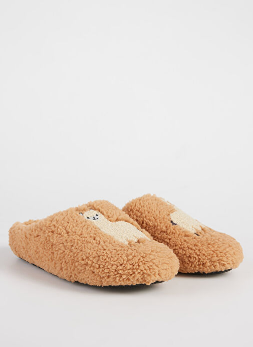 Fabrika Comfort Taba Kadın Ev Terliği ALDINA - Görsel 3