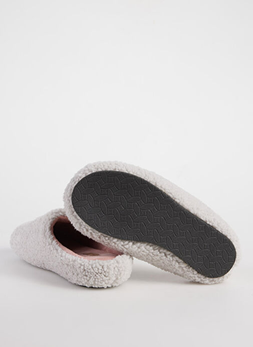 Fabrika Comfort Gri Kadın Ev Terliği ALDINA - Görsel 5