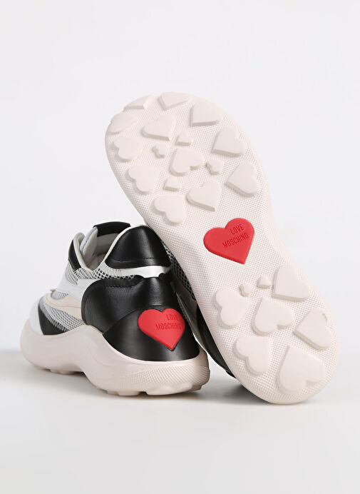 Love Moschino Beyaz-Siyah Kadın Sneaker JA15366G1IIQA - Görsel 5