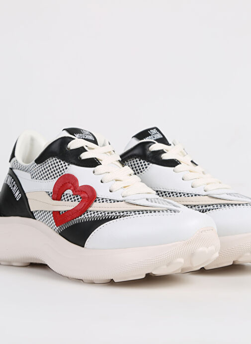 Love Moschino Beyaz-Siyah Kadın Sneaker JA15366G1IIQA - Görsel 6