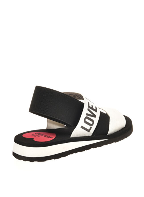 Love Moschino Siyah-Beyaz Kadın Sandalet JA16033G0IJN4 - Görsel 3