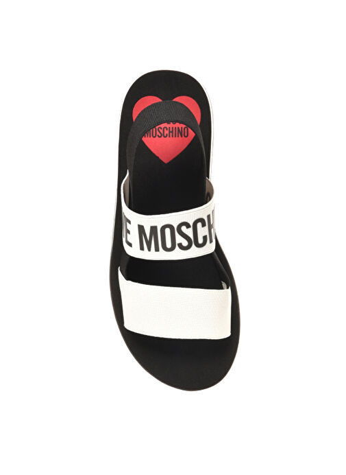 Love Moschino Siyah-Beyaz Kadın Sandalet JA16033G0IJN4 - Görsel 4