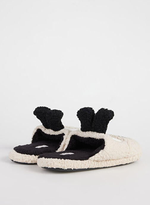 Fabrika Comfort Ekru-Siyah Erkek Ev Terliği GARRET - Görsel 3