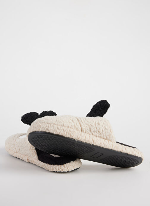 Fabrika Comfort Ekru-Siyah Erkek Ev Terliği GARRET - Görsel 4