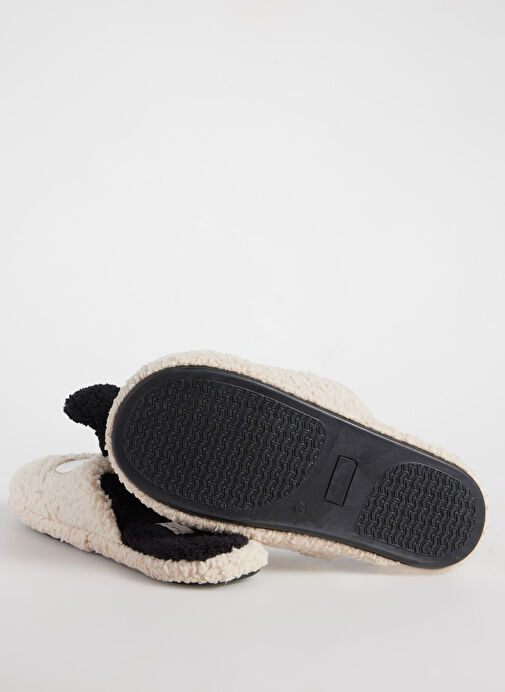 Fabrika Comfort Ekru-Siyah Erkek Ev Terliği GARRET - Görsel 5