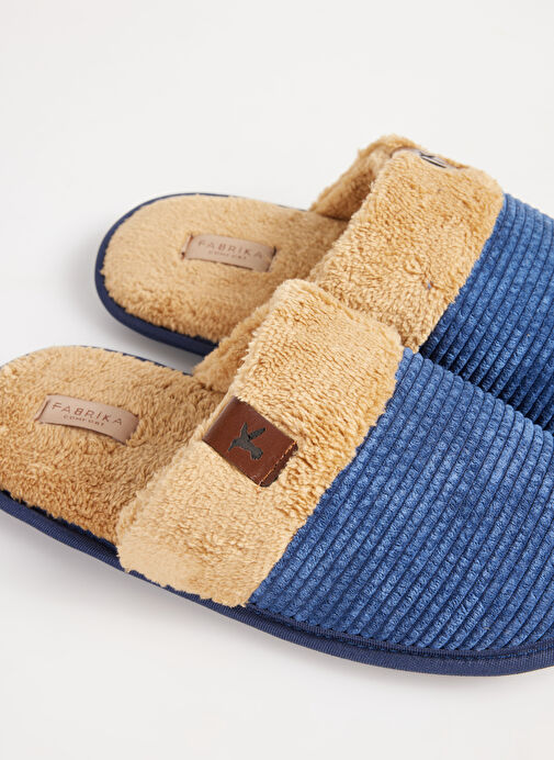 Fabrika Comfort Lacivert Erkek Ev Terliği DUDLEY - Görsel 4