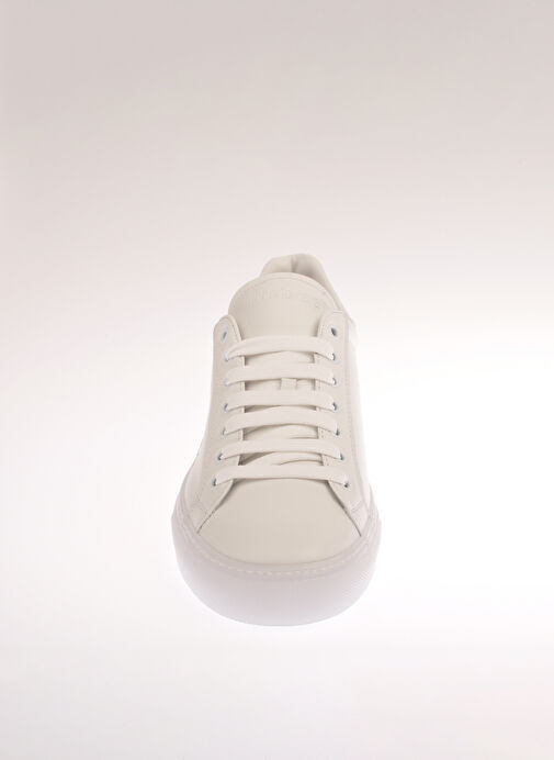 Roberto Cavalli Beyaz Kadın Deri Sneaker 22406 A - Görsel 5