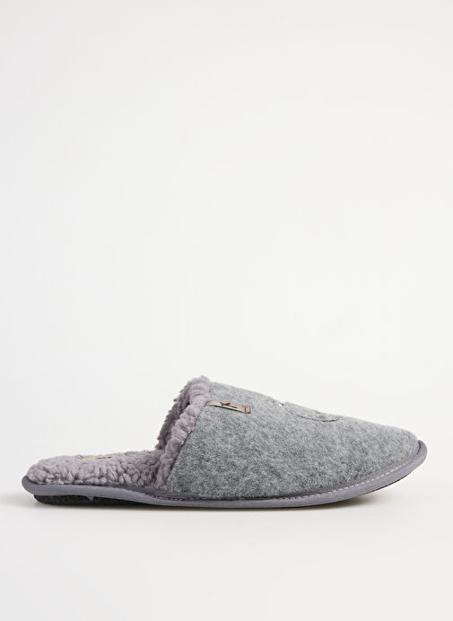 Fabrika Comfort Gri Erkek Ev Terliği DORIAN - Görsel 2