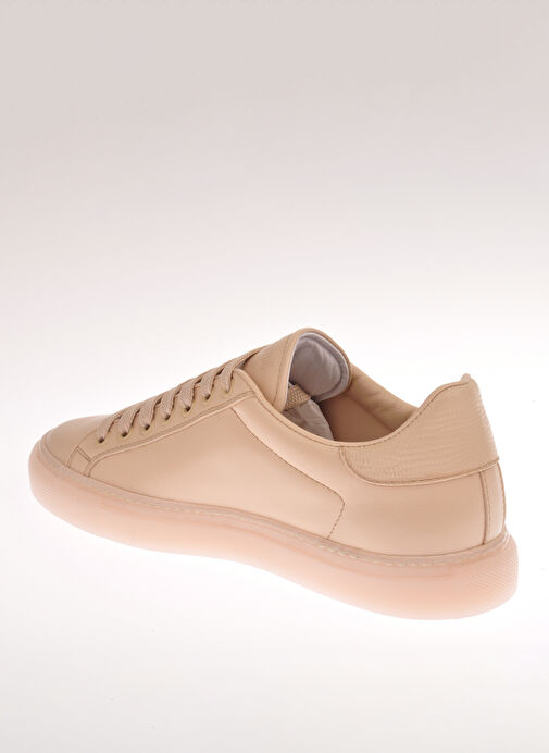 Roberto Cavalli Bej Kadın Deri Sneaker 22406 B - Görsel 6