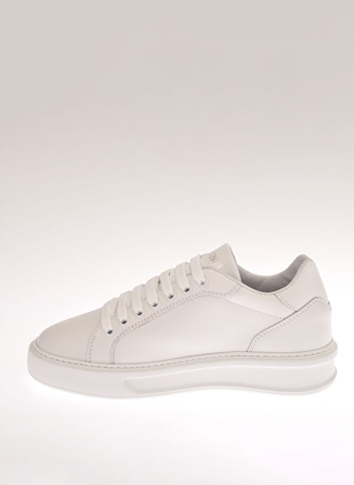 Roberto Cavalli Beyaz Kadın Deri Sneaker 22408 D - Görsel 3