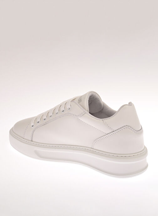 Roberto Cavalli Beyaz Kadın Deri Sneaker 22408 D - Görsel 6