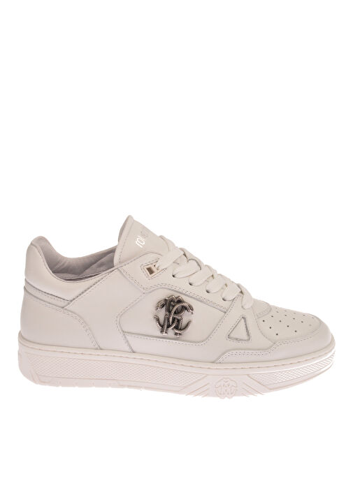 Roberto Cavalli Beyaz Kadın Deri Sneaker 22416 A - Görsel 2