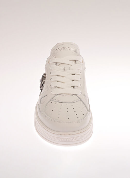 Roberto Cavalli Beyaz Kadın Deri Sneaker 22416 A - Görsel 5