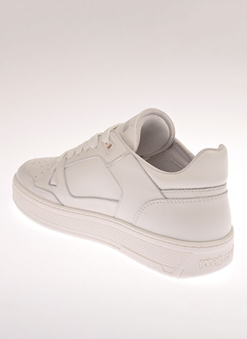 Roberto Cavalli Beyaz Kadın Deri Sneaker 22416 A - Görsel 6