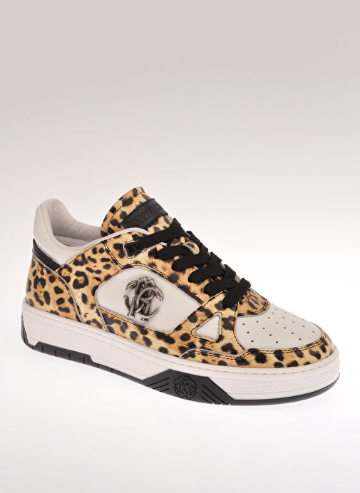 Roberto Cavalli Çok Renkli Kadın Deri Sneaker 22417 A - Görsel 4