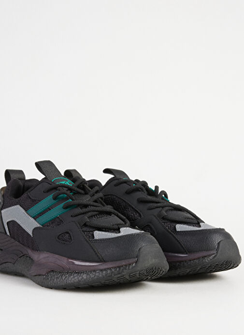 Bulldozer Siyah-Yeşil Erkek Sneaker BUL-241498 - Görsel 6
