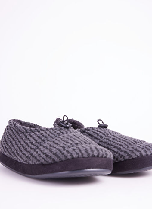 Fabrika Comfort Gri - Siyah Erkek Ev Terliği GILROY - Görsel 6