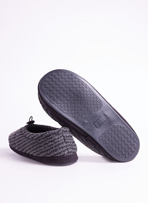 Fabrika Comfort Gri - Siyah Erkek Ev Terliği GILROY - Görsel 5