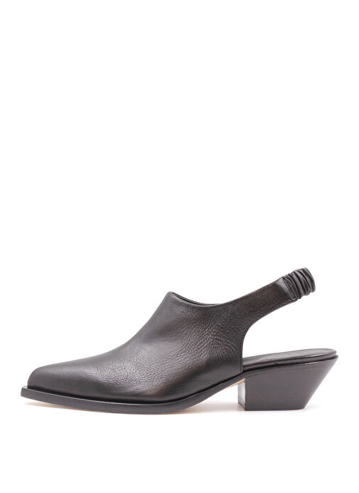 Laura Bellariva Siyah Kadın Deri Topuklu Sandalet 9420 - Görsel 2